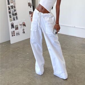 Local European White Pocket Pants